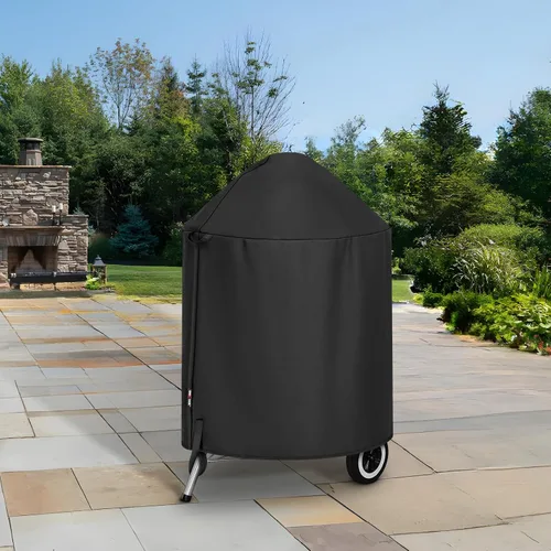Miniatura 8 de Unicook Cubierta Redonda para Parrilla de Carboncillo Compatible con Parrilla Weber de 22 Pulgadas, Resistente al Agua, Resistente al