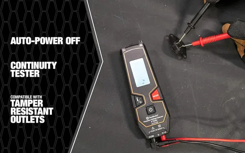 Miniatura 8 de Southwire Tester LCD 600VAC/VDC NCV - Detecta automáticamente voltaje de CA o CC - Luz de trabajo integrada - Pantalla retroiluminada - Detección