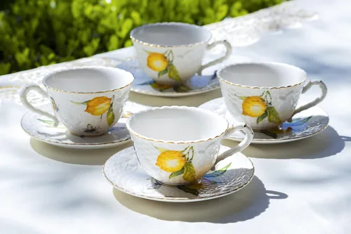Miniatura 6 de Lemon Bee - Juego de té de porcelana fina (11 piezas)