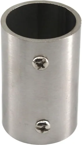 Miniatura 2 de Conector de varilla de tubo recto de acero inoxidable de 1.260 in para bastidores para colgar barandilla de valla (2 piezas)