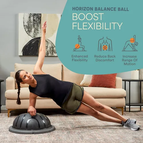 Miniatura 2 de Lifepro Half Balance Ball Trainer - Pelota de estabilidad para ejercicio, entrenamientos de cuerpo completo, gimnasio en casa y terapia física