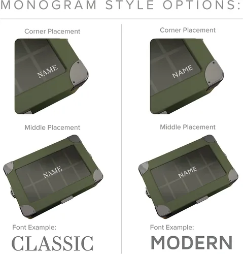 Miniatura 11 de CASE ELEGANCE Black Edition - Caja de reloj militar con 10 ranuras para hombres, parte superior de cristal real, bandeja modular de valet