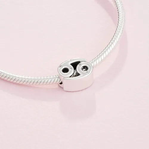 Miniatura 4 de PANDORA Joyería brillante con circonita cúbica del zodiaco del cáncer en plata de ley Metal Circonita cúbica