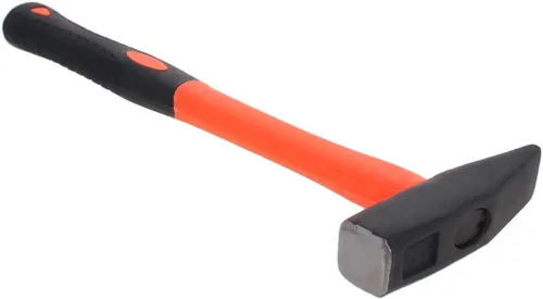 Utoolmart 12 pulgadas TPR bicolor mango de fibra cuadrada cabeza oblicua metal electricista reparación martillo 10 oz color aleatorio 1 unids