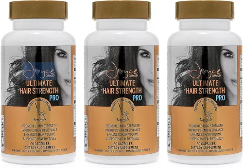 Miniatura 9 de Joyce Giraud Ultimate Hair Strength Supplements Suministro de 30 días, formulado científicamente para reducir la pérdida de cabello, 60 cápsulas