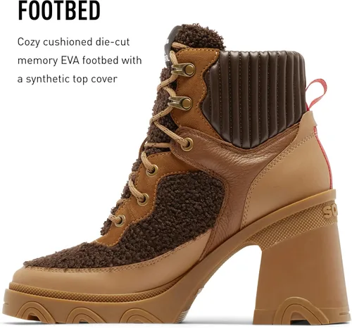 Miniatura 4 de SOREL Botas de encaje acogedoras con tacón Brex para mujer