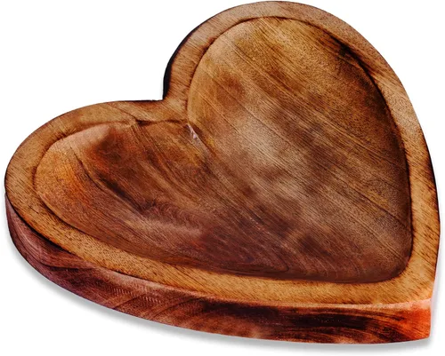 Miniatura 6 de Tazón para servir para el hogar, cocina, frutas, ensaladas, papas fritas, salsa/multipropósito/hecho a mano/madera natural de mango / madera natural