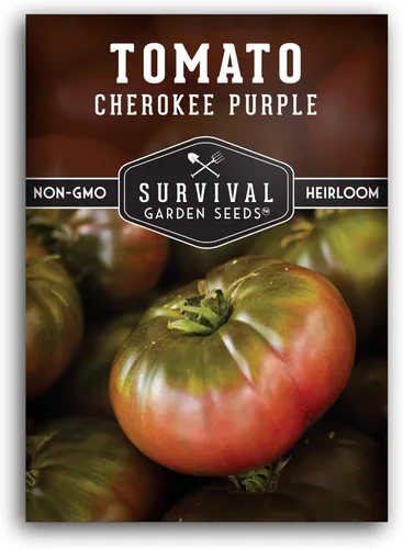 Miniatura 10 de Cherokee - Semillas de tomate morado para plantar, variedad de bistec reliquia con rico sabor dulce y ahumado, tomates grandes sin OMG para cortar