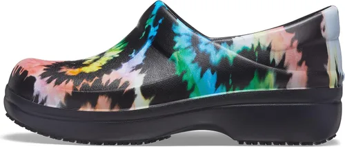 Miniatura 11 de Crocs Zuecos Neria Pro II para mujer, zapatos de trabajo antideslizantes, Negro