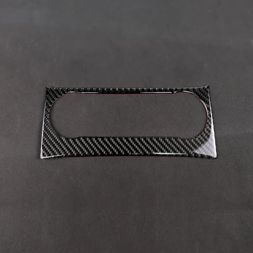Miniatura 5 de para Mercedes-Benz Clase C W204 2011-2013 Real Cubierta de Panel de Fibra de Carbono Suave para Aire Acondicionado, Adhesivo de Marco de Panel