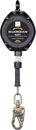 Miniatura 6 de Guardian 42000 Velocity Class 1 Cable autorretráctil (SRL) con mosquetón 16 pies Clase 1 Cumple con ANSI y OSHA