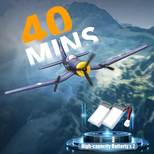 Miniatura 3 de Avión RC de 3 canales de la marca volantexrc, avión de control remoto de combate, juguetes de avión de combate, estabilizador de giro de 6 ejes