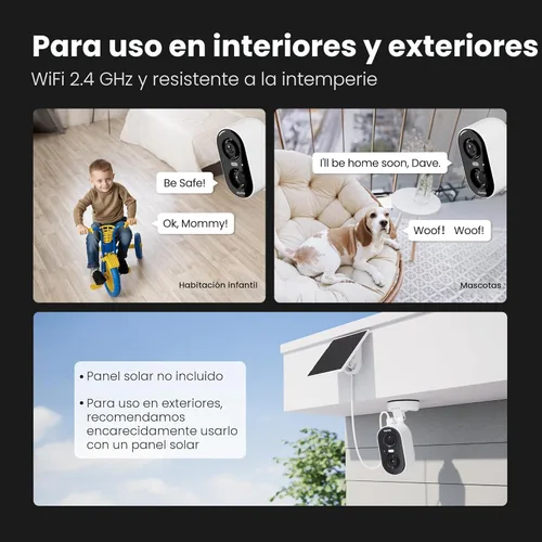 Miniatura 5 de Kiwibit Cámaras de seguridad inalámbricas para exteriores, cámara exterior 2K para seguridad del hogar, cámara de batería, montaje magnético