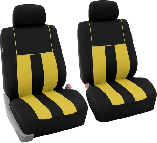 Miniatura 21 de FH Group - Juego completo de fundas para asientos de auto con rayas llamativas, ajuste universal para asientos delanteros de respaldo bajo, Verde