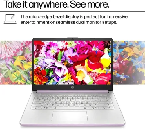Miniatura 6 de HP 14 Laptop ultraligera para estudiantes y hogar (14" LED, Office 365 de 1 año, Intel 4-Core N150 (>N4120), 4GB RAM, 256GB de almacenamiento