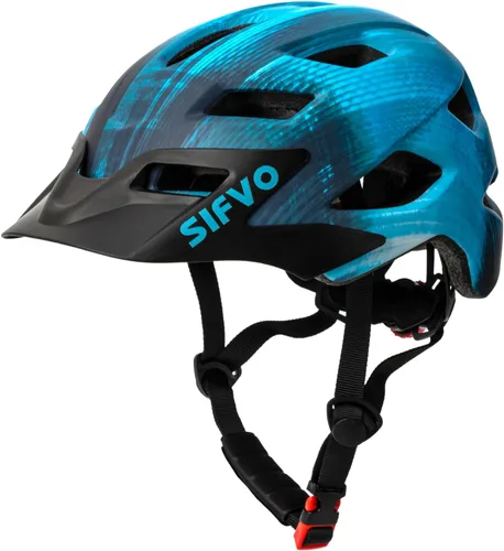 Miniatura 15 de SIFVO - Casco de bicicleta para niños y niñas, casco de bicicleta con visera genial para niños de 5 a 14 años, casco de bicicleta para niños, casco