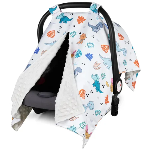 Miniatura 17 de Funda para Asiento de Coche Rquite para Bebé, Fundas para Asiento de Coche para Niña, Funda para Asiento de Coche Infantil de Minky para Invierno