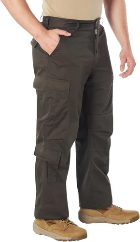 Rothco - Pantalones vintage estilo paracaidista, relajados, estilo cargo con diseño de camuflaje vintage