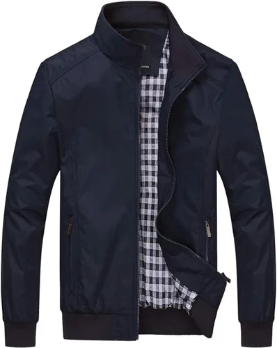 Miniatura 11 de Lentta - Chaqueta Bomber de Ajuste Delgado y Ligera de Softshell para Hombre, Chaquetas de Otoño para Hombre