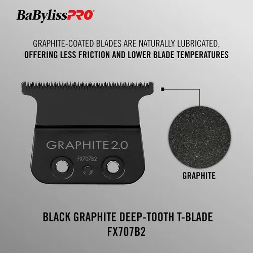 Miniatura 3 de BaBylissPRO Replacement Blades, Deep-Tooth T-Blades for Outlining Hair Trimmers