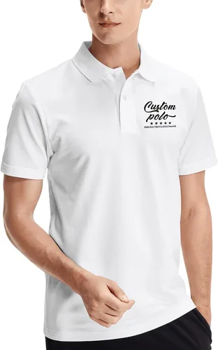 Miniatura 3 de Camisas polo personalizadas para hombres y mujeres, camisas personalizadas con cuello, diseña tus propias camisas