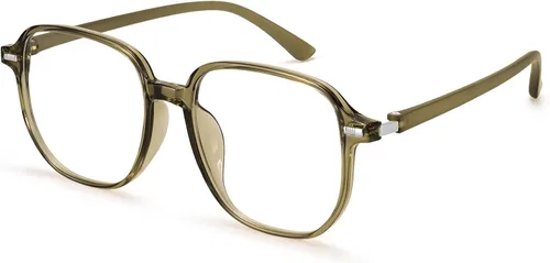 Miniatura 9 de Dollger Lentes de luz azul para mujer, de gran tamaño, cuadrado, bloqueo de luz azul, marcos grandes, pantalla de computadora, anteojos elegantes