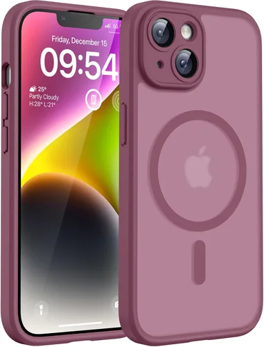 Miniatura 180 de TOCOL Funda magnética 3 en 1 para iPhone 14 Pro, mejorada [protección completa de cámara] con 2 protectores de pantalla, funda de grado militar Azul