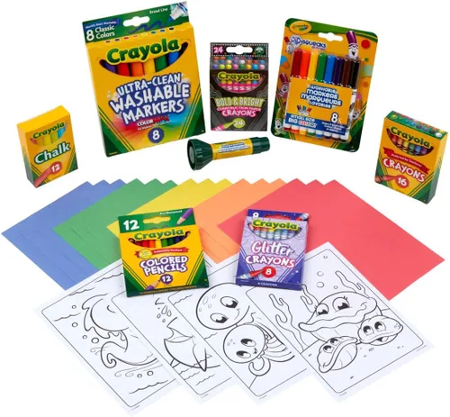 Miniatura 3 de Crayola Super Art - Kit para colorear (+ de 100 unidades), los colores del cubo varían, exclusivo de Amazon, regalo para niños