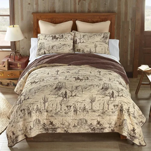 Miniatura 11 de Donna Sharp 25 Suroeste (Apache, Queen Set) Incluye edredón y dos fundas de almohada, lavable a máquina