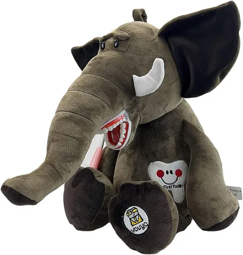 Miniatura 4 de Muñeco de peluche de hada dental, presentación de salud oral de peluche dental, muñeca de marioneta de diente de hada dental, muñeca de felpa