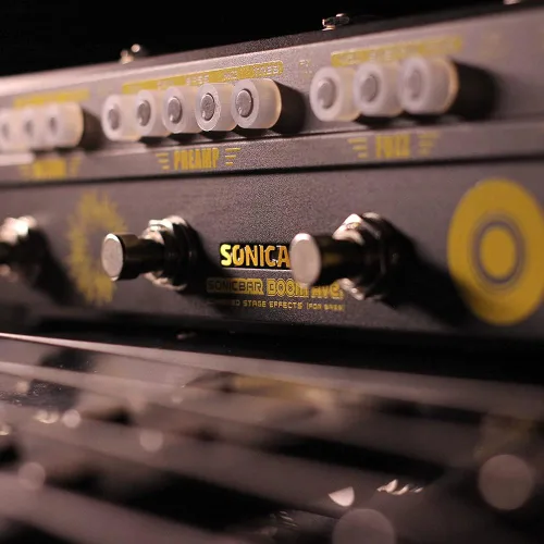 Miniatura 7 de SONICAKE Pedales de efectos de bajo Multiefecto Preamp Compresor Boost Fuzz Octave Pedal multiefecto Boom Ave con FX Loop Compresor