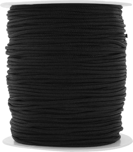 Miniatura 33 de Mandala Crafts Cordón de satén de nailon para la fabricación de joyas, 0.079 in, 55 yardas, cuerdas rojas de nailon, cordón de nudo chino para hacer