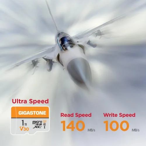 Miniatura 2 de GIGASTONE Tarjeta Micro SD de 1 TB, 2 unidades, grabación de video A1 V30 4K, GoPro, vigilancia, cámara de seguridad, cámara de acción, drone
