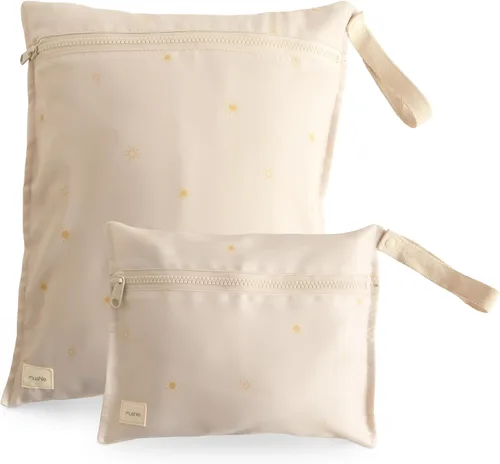Miniatura 18 de mushie - Bolsas resistentes al agua para artículos húmedos Bolsas reutilizables grandes y pequeñas para artículos de bebé y viajes Bolsillos