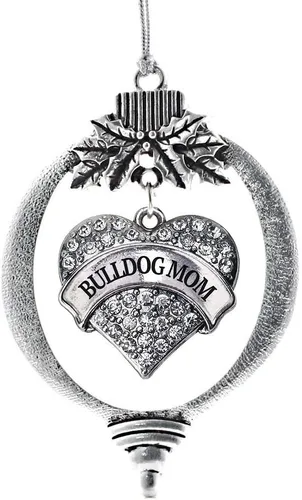 Miniatura 15 de Inspired Silver Adornos festivos de dije de corazón pave de plata con circonitas cúbicas
