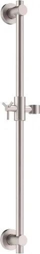 Miniatura 11 de HammerHead Showers® Barra deslizante de ducha de metal sólido de 27.5 pulgadas para cabezales de ducha de mano, negro mate, cabezal de ducha