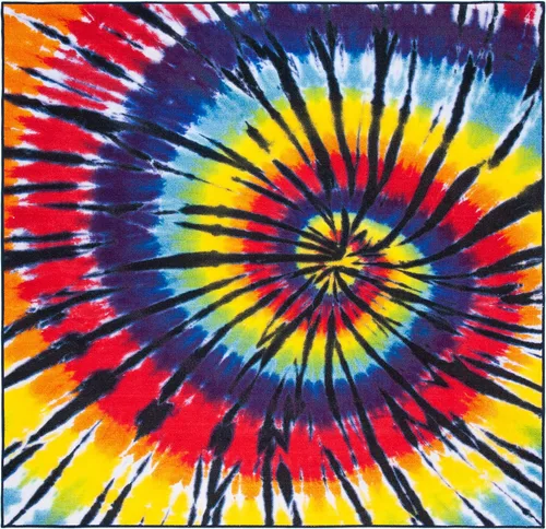 Miniatura 6 de SAFAVIEH Colección de pinceles de pintura para alfombras lavables, alfombra de 2 pies 2 pulgadas x 8 pies, fucsia y amarillo, antideslizante y fácil