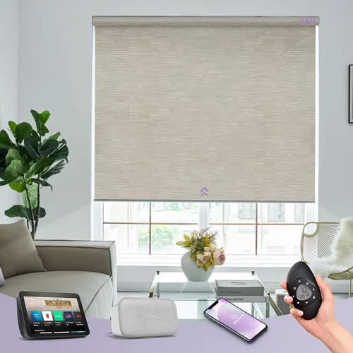Miniatura 16 de Graywind Persiana Enrollable Motorizada 100% Opaca Compatible con Alexa Google Control Remoto Inteligente Persianas Recargables con Batería Motor