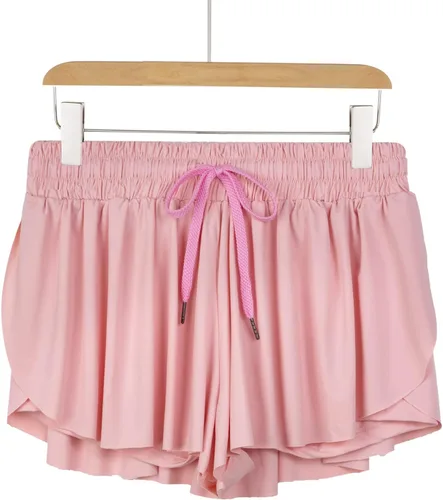 Miniatura 86 de Blaosn Pantalones cortos atléticos fluidos para mujer, gimnasio, yoga, entrenamiento, correr, pantalones cortos de tenis, falda falda linda, ropa