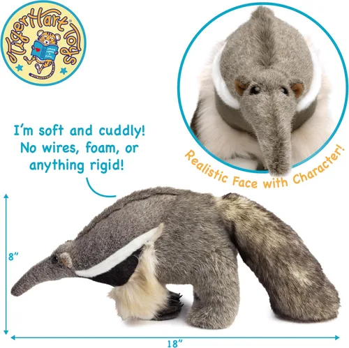 Miniatura 4 de TigerHart Arsenio The Anteater - Peluche de 18 pulgadas