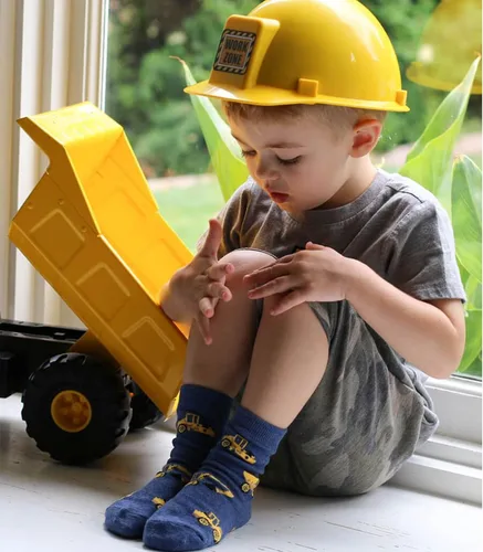 Miniatura 5 de Jefferies Socks Calcetines de construcción triple para niños pequeños (paquete de 3)