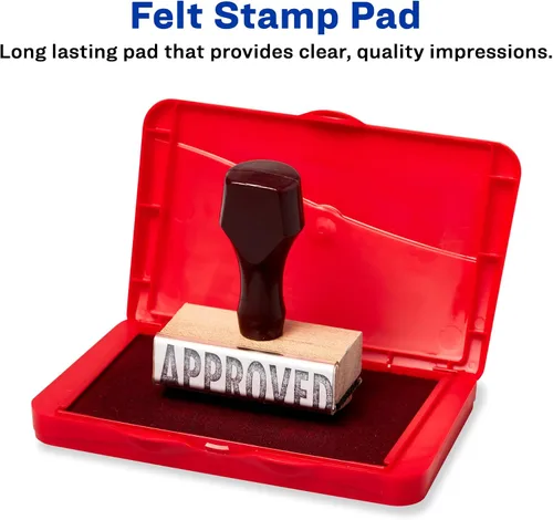 Miniatura 2 de Carter's Felt Red Stamp Pad, 2.75 x 4.27 Inch Ink Pad (21071)