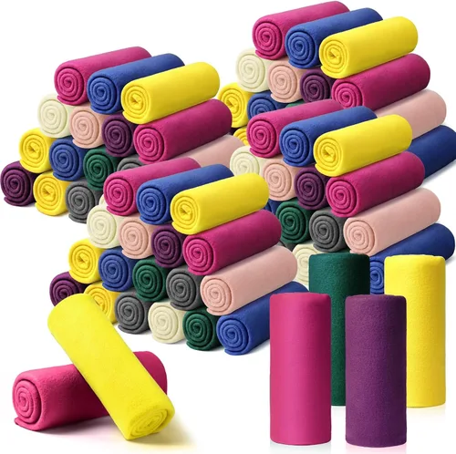 Miniatura 34 de Kinlop Manta de forro polar a granel de 60 x 50 pulgadas, suave, ligera y acogedora, manta cálida de felpa para mascotas, para cama, sofá, hogar