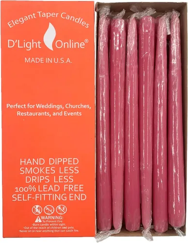 Miniatura 53 de D'light Online Elegantes Velas Cónicas de Otoño Estacional de 10 Pulgadas de Calidad Premium - Sin Perfume, Velas Cónicas Sumergidas a Mano, Sin