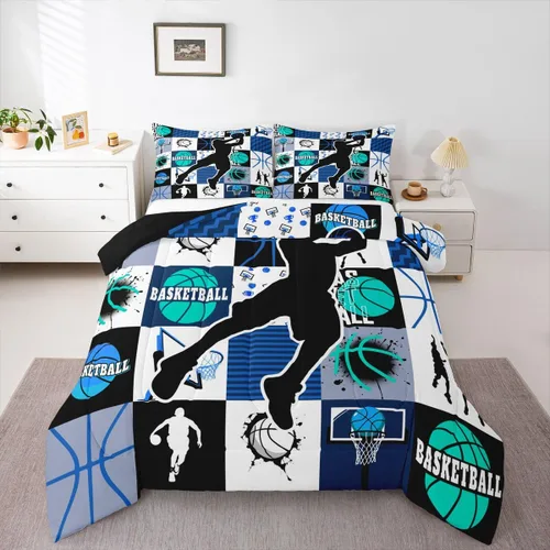 Miniatura 61 de Juego de edredón de caricaturas de autos para adolescentes, juego de ropa de cama de transporte urbano, ropa de cama para decoración del hogar