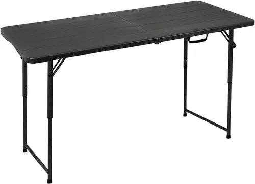Miniatura 10 de Mesa plegable de plástico resistente de 48 pulgadas de ancho x 24 pulgadas de profundidad x 29.5 pulgadas de alto, altura ajustable, de 4 pies, mesa