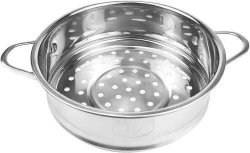 Miniatura 10 de Olla de vapor de acero inoxidable de 7.8 pulgadas de rejilla de cocción redonda para cocina, cesta de vapor para cocina, bollo de albóndigas Dim Sum