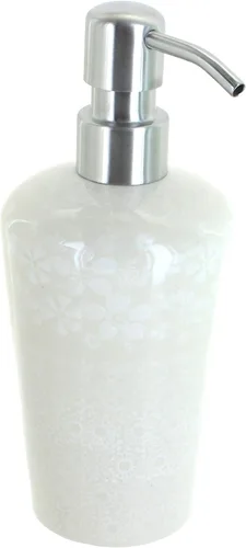 Miniatura 16 de Cerámica polaca de rosa azul, dispensador de jabón de margaritas azules, 6.75 pulgadas de alto, accesorio de baño de cerámica polaca pintado a mano
