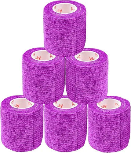Miniatura 9 de Cinta adhesiva para veterinarios (negro) (paquete de 2) (2 pulgadas x 15 pies), autoadhesiva, adherente, cohesiva, flexible, autoadhesiva, rollo
