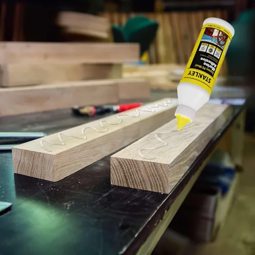 Miniatura 5 de Stanley Pegamento para madera de poliuretano de grado marino, 2 x 6.8 onzas líquidas, adhesivo superior resistente al agua y de alta resistencia
